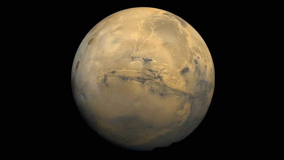 Mars, imaged by spacecraft
